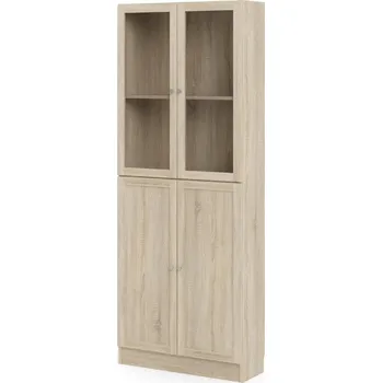 Šatní skříň Skříň Bask 79 x 28,3 x 203,2 cm, dveře kombi, dub sonoma