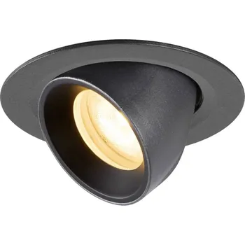 BIG WHITE (SLV) NUMINOS GIMBLE XS Stropní vestavné svítidlo, 3000 K, 55°, IP20, kulaté, černé 1010050