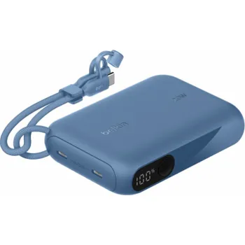 Powerbanka Belkin Powerbank mit Display 20W 10.000mAh USB-C blau BPB027hqBL