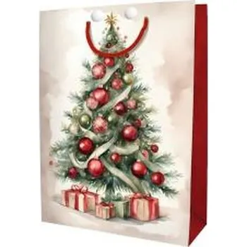 Set školních potřeb Torebka ozdobna Święta BN Choinka czerwona mała