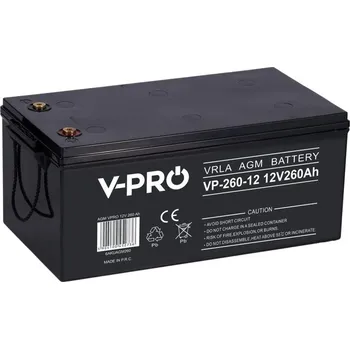 Trakční baterie Baterie VOLT POLSKA AGM VPRO 12V 260Ah