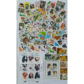 Poštovní známka Balíček známek - psi - 200 ks