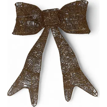 Vánoční dekorace 3D vánoční LED světelná dekorace - Mašle (60 cm) Barva: Rose-gold