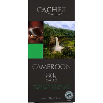 Čokoláda Tabulková čokoláda Cachet - Cameroon 80% hořká, 100 G
