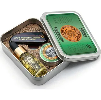Kosmetická sada Captain Fawcett Maharajah Grooming Survival Kit - Dárková sada péče o vousy