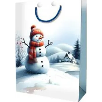 Set školních potřeb Torebka ozdobna Święta BN Bałwan duża