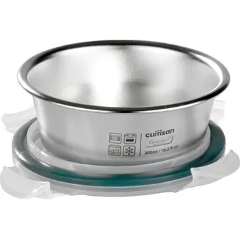 Dóza na potraviny Nerezová kulatá dóza Cuitisan 300ml