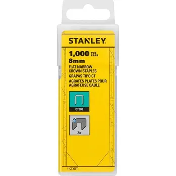 Průmyslová sponka Stanley CT300 sponky na káble 8mm, 1000ks 1-CT305T