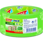 Ekologická lepící páska Tesa Eco&Strong, 66mx50mm, zelená s potiskem