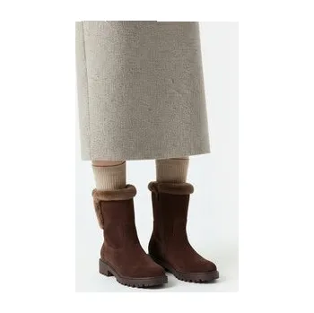 Dámské kozačky Polokozačky Clara Barson CEO-HY90165-8 Hnědá 39