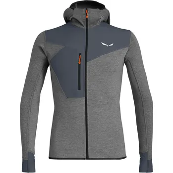 Pánské oblečení Pánská mikina Salewa Puez 2 Dry M L/S Hood Fz Tee Velikost: XXL / Barva: šedá