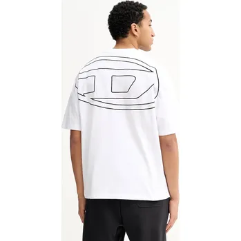 Pánská móda Bavlněné tričko Diesel T-BOGGY-MEGOVAL-D A11302.0HGAM bílá 00F, vel. S