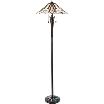 Lampička Endon 63934 - Stojací lampa Tiffany ASTORIA 2xE27/60W/230V pr. 48 cm