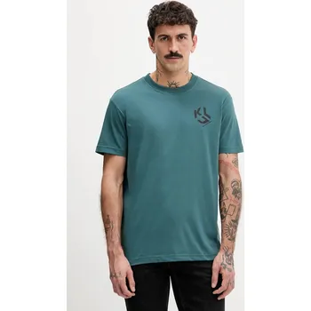 Pánské tričko Tričko Karl Lagerfeld Jeans A2M17072 zelená 79X, vel. S