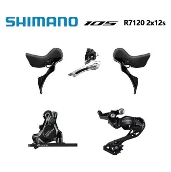 Sada komponentů pro jízdní kolo sada komponentů SHIMANO 105 (R7120) 2x12 rychlostí - , Pro 2x12 rychlo
