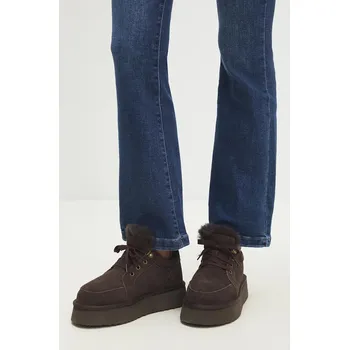 Dámská zimní obuv Semišové sněhule Answear.LAB AW24.2.cd hnědá 88X, EUR 41