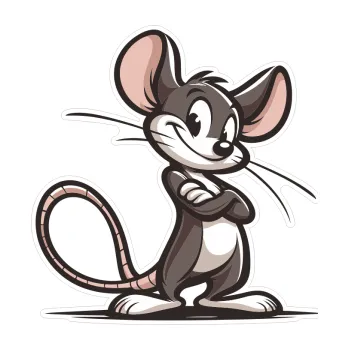 Samolepicí dekorace na vozidlo Barevná myš 006 pravá kuk (9,8 x 10) SAMOLEPKA NA AUTO, NÁLEPKA, FÓLIE, POLEP, TUNING, VLASTNÍ TEXT, TISK, AUTOSAMOLEPKY.cz, POLEPY, OBRÁZEK, LOGO, 3D STICKERS