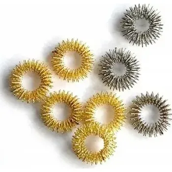 Masážní přístroj Masážní prstýnek průměr 24 mm - zlatý