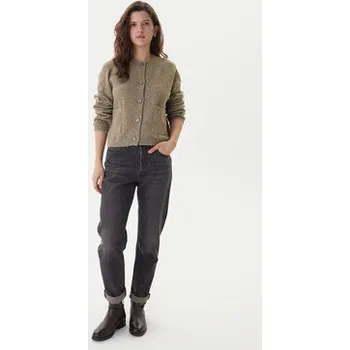 Dámský svetr ONLY Kardigan Piemonte 15344118 Béžová Regular Fit XL