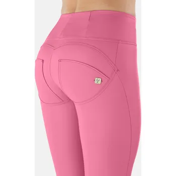 Dámské kalhoty Freddy kalhoty WR.UP koženkové růžové, vysoký pas, superskinny střih, eco-friendly materiál Možnosti velikostí: S