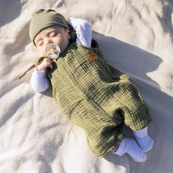 Dětský overall Mušelínový overal letní / zelený Velikost: 92