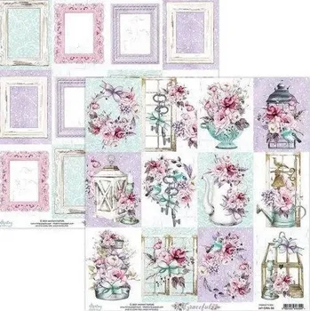 Umělecký papír Designový papír Gracefull 1, 30x30 cm, 240g/m2
