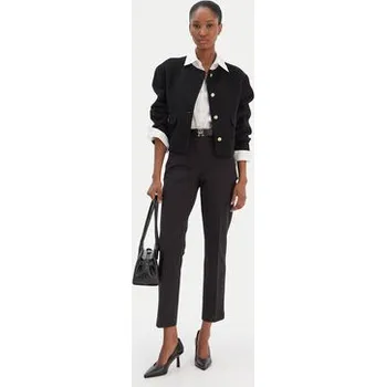 Pánské kalhoty Tommy Hilfiger Chino kalhoty Gabardine WW0WW48350 Černá Slim Fit 40