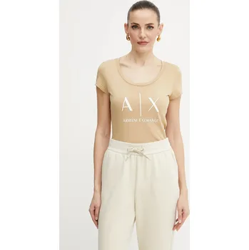 Bavlněné tričko Armani Exchange růžová barva 8NYT70.YJ16Z 01B, vel. M