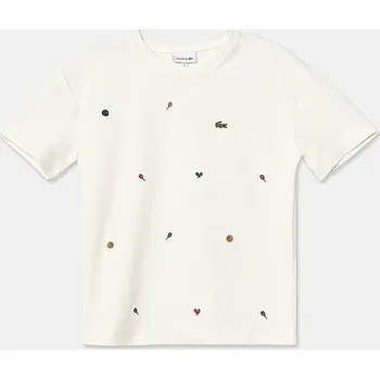 Dětské tričko Lacoste béžová barva, s aplikací, TJ2602 01X, vel. 128