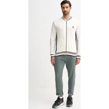 Bavlněná tepláková souprava Fila tmavomodrá barva, FPW1201 01A, vel. M