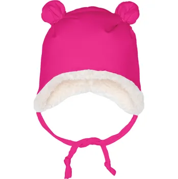 Čepice Čepička s oušky zimní fleece - Fuchsie - skladem Velikost: S