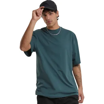 Pánské tričko Prodloužené bavlněné rovné pánské triko Urban Classics 180 g/m Barva: Zelená lahvová, Velikost: XXL