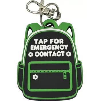 Městský batoh Emergency NFC čip batoh černá zelená