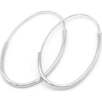 Náušnice Náušnice z bílého zlata jemné ovály