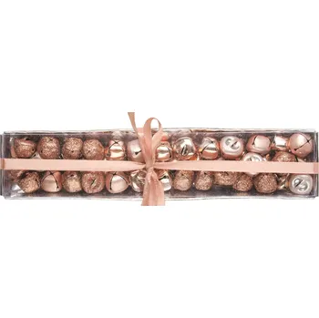 Vánoční dekorace Anděl Přerov Rolničky měděné 1,5 cm, 39 ks v krabičce