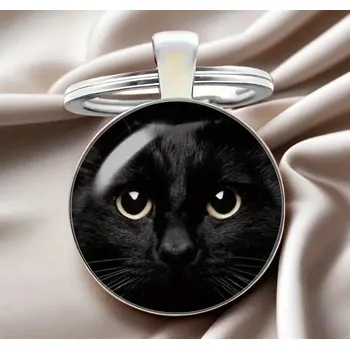 Přívěsek na klíče s kočkou