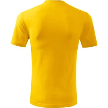 Pánské tričko Classic tričko unisex žlutá XXL