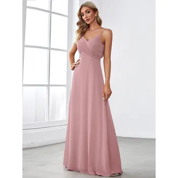 Dámské šaty Áčkové šaty s odhalenými zády Barva: Pudrová, Velikost: 5XL