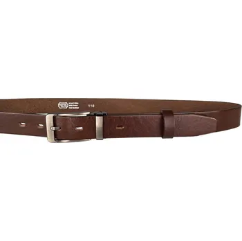 Opasek PENNY BELTS Pánský kožený opasek 30-100-7-506 hnědý - 105 cm