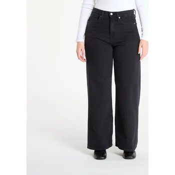 Dámské džíny Džíny GAP Wide Leg Jeans Washed Black W27