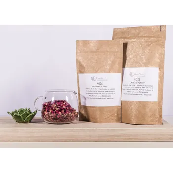 Vlasová regenerace Růže bylinný vlasový oplach NATUBEA Hmotnost: 100 g