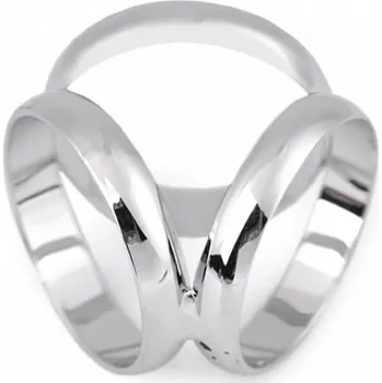 Manžetový knoflíček Spona / průvlek na šátek platina