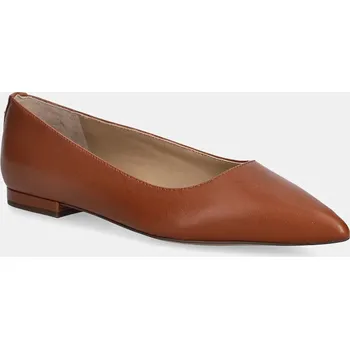 Dámské baleríny Kožené baleríny Lauren Ralph Lauren Londyn béžová barva, 802P09039002 802P09039002.200 80X, EUR 37