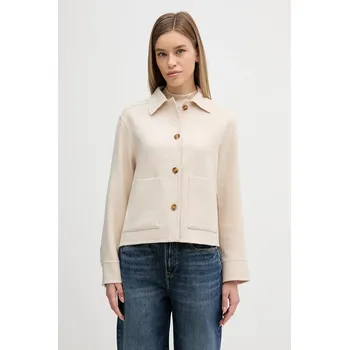 Pánská košile Košile s příměsí vlny Barbour Ashdon béžová barva, regular, s klasickým límcem, LOS0082 80X, vel. 42