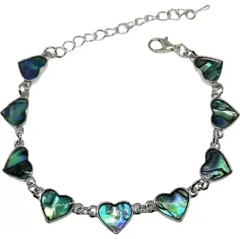 Náramek Náramek s perletí Paua srdíčko - NOVINKA