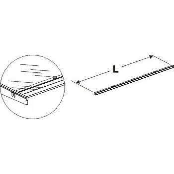 police Spojnice konzol skleněné police 625mm - 2309