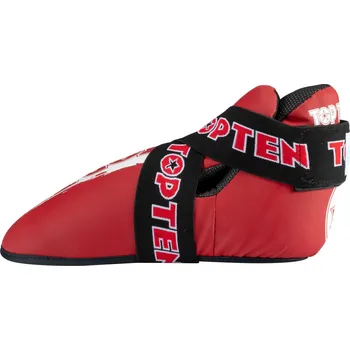 Chránič holeně pro bojový sport Chrániče nohou Top Ten SuperLight Power Ink - červené, 30671-4 M