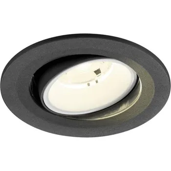 BIG WHITE (SLV) NUMINOS MOVE S Stropní vestavné svítidlo, 4000 K, 20°, IP20, kulaté, černé / bílé 1009524