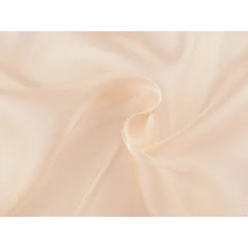 Organza dekorační s leskem broskvová světlá 1 m