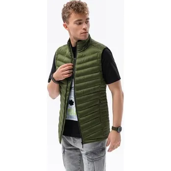 Pánská prošívaná vesta SELBY tmavě zelená